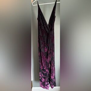 Velvet Burn-Out Cocktail Dress